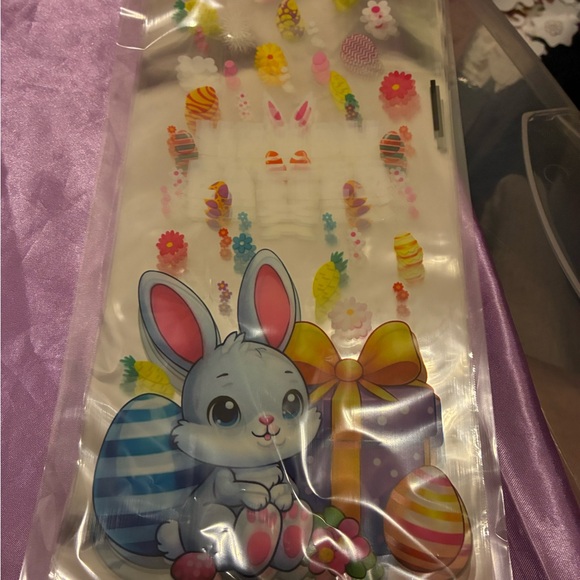 Lg Easte Bundle-Favor Bag (80) Lg Favor Bag (50) Door Cover-Basket Grass-Sticker - Picture 13 of 16